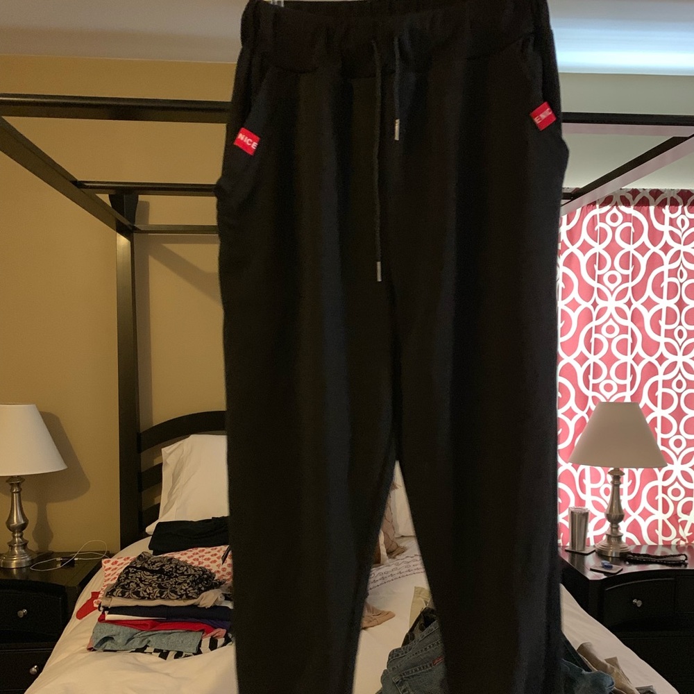Never worn black joggers